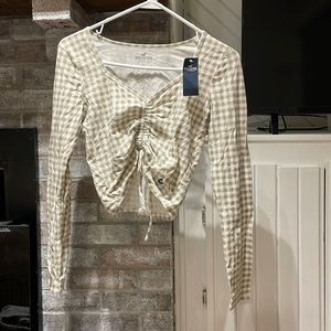 Hollister plaid top